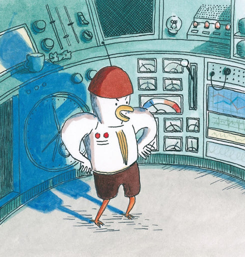 Pixie book. Astronaut Fabi collects space debris