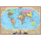 Political World Map 60x40 cm Scale 1:54,000,000 Laminated Paper