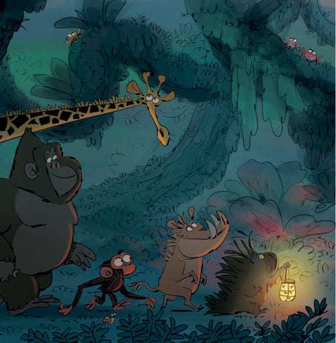 Gloomy monkey. Don't be afraid