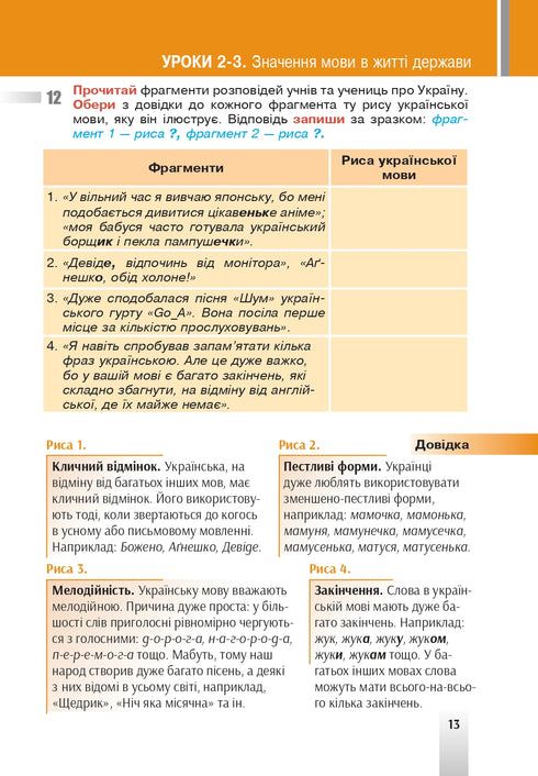 "Ukrainian Language" textbook for 5th grade of general secondary education institutions