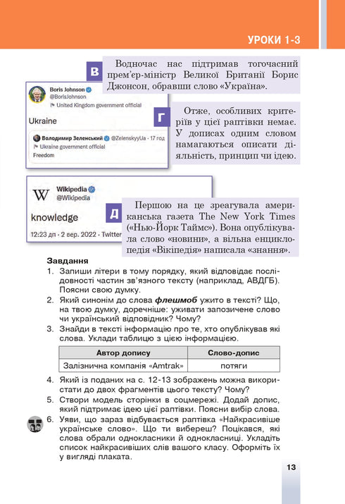 "Ukrainian Language" textbook for 6th grade of general secondary education institutions